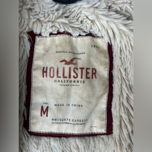 Vintage Y2K Hollister fur bomber jacket viral mean girls - Picture 4 of 11